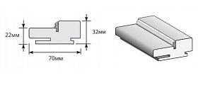 Коробка Т Ч-38 (у,п)для дверей Браво, П-23 (Белый)